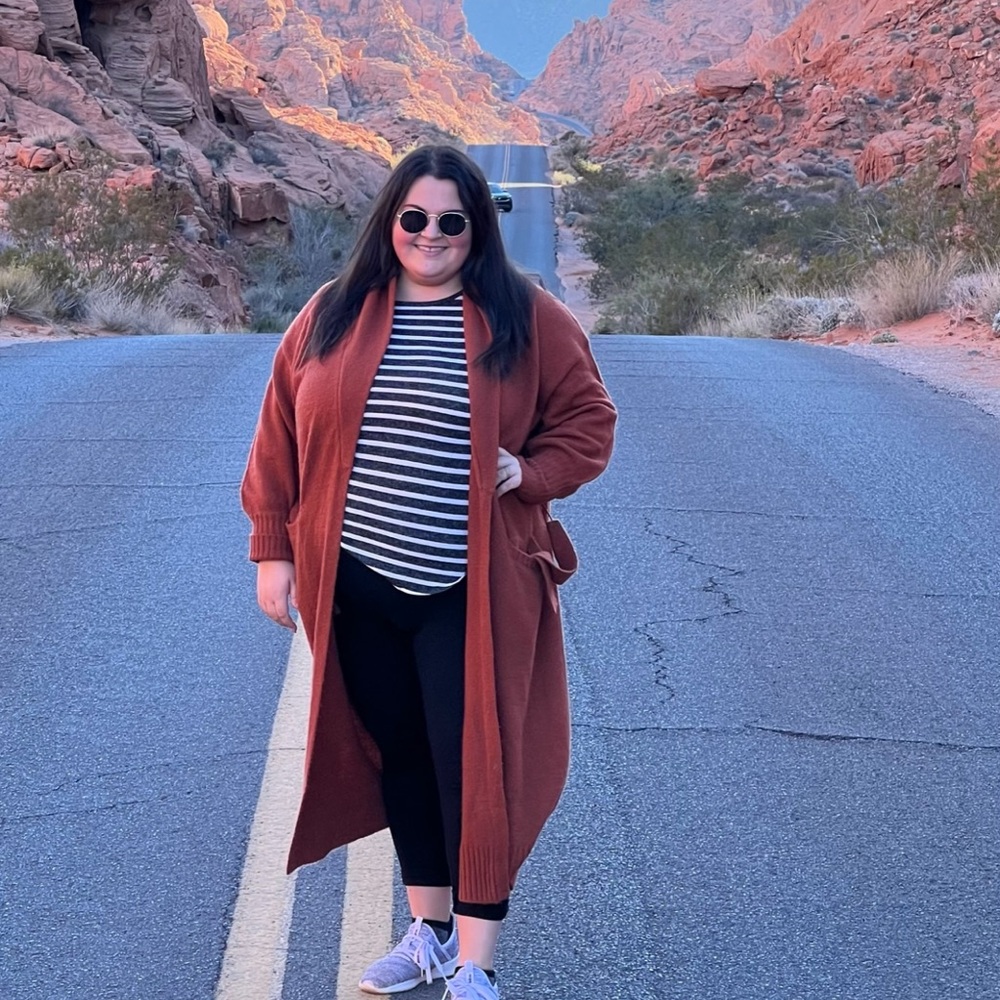 Rust Orange Long Coat